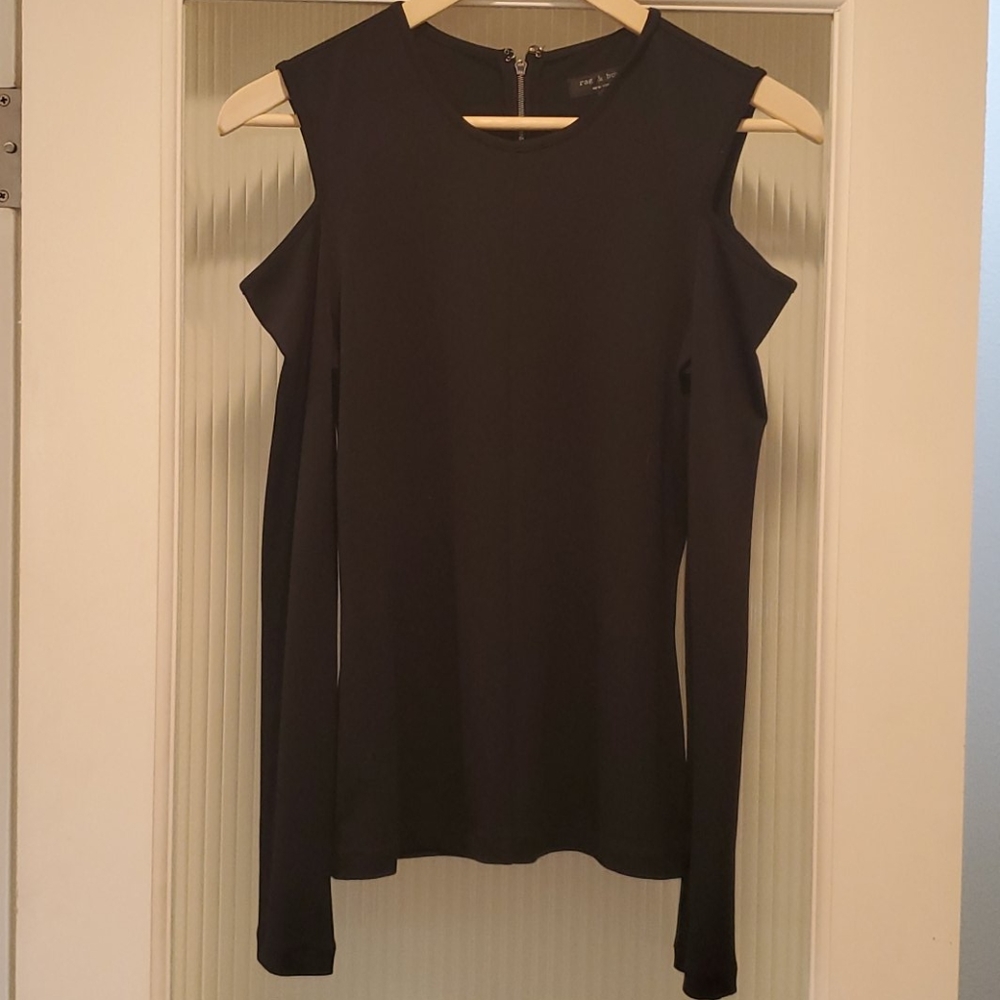 Rag & Bone sexy shoulder cut out top S